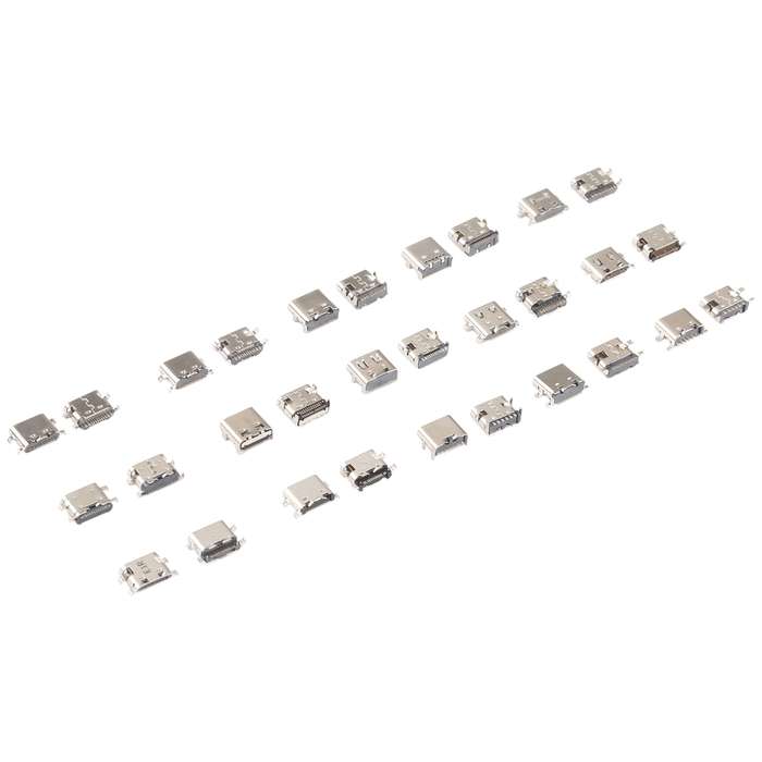 75 PCS/Set USB Type C Charging Port Connector 6Pin / 12Pin / 16Pin / 14Pin / 24Pin for Huawei / Sams