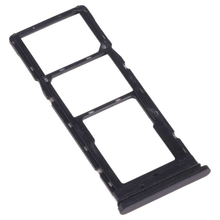 For Tecno Pouvoir 4 Pro / Pouvoir 4 LC7 SIM Card Tray + SIM Card Tray + Micro SD Card Tray (Black)