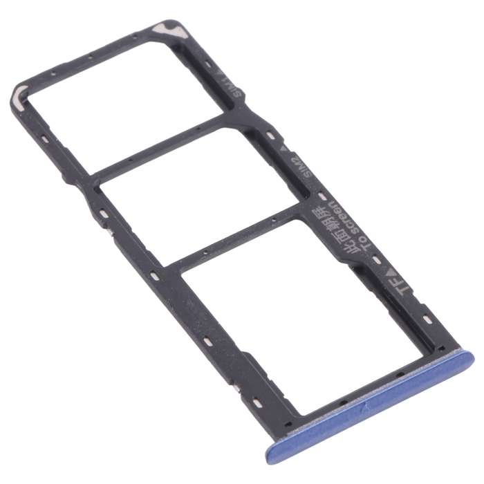 For OPPO Realme 7 (Global) SIM Card Tray + SIM Card Tray + Micro SD Card Tray (Silver)