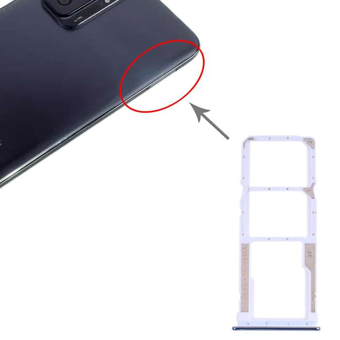 SIM Card Tray + SIM Card Tray + Micro SD Card Tray for Xiaomi Redmi Note 10 Pro 4G / Redmi Note 10 P
