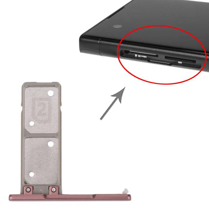 SIM Card Tray + SIM Card Tray for Sony Xperia XA1 Ultra / Xperia XA1 (Gold)