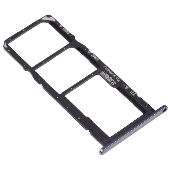 SIM Card Tray + SIM Card Tray + Micro SD Card Tray for Huawei Y6 Prime (2018) (Silver)