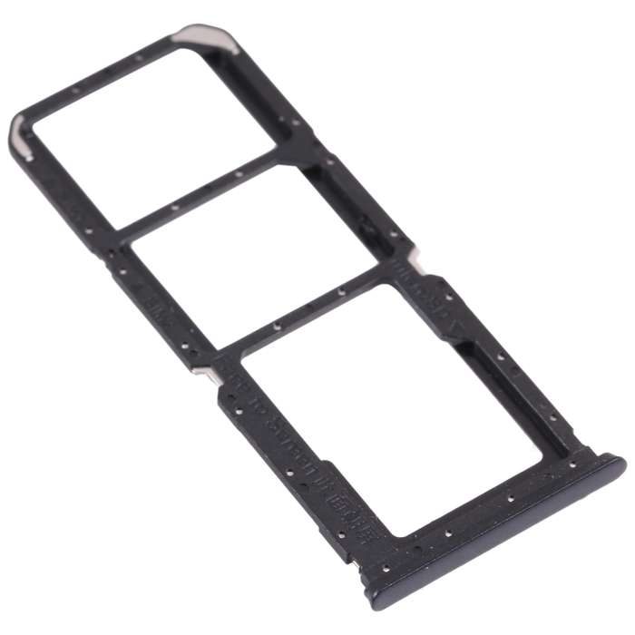 For OPPO A54S CPH2273 SIM Card Tray + SIM Card Tray + Micro SD Card Tray (Black)