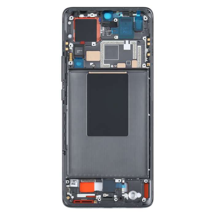 Original Front Housing LCD Frame Bezel Plate for Xiaomi 12 Pro / 12 Dimensity / 12S Pro(Black)
