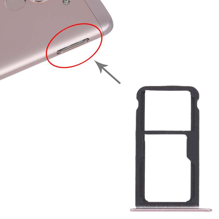 SIM Card Tray + SIM Card Tray / Micro SD Card Tray for Honor Play 6 (Gold)