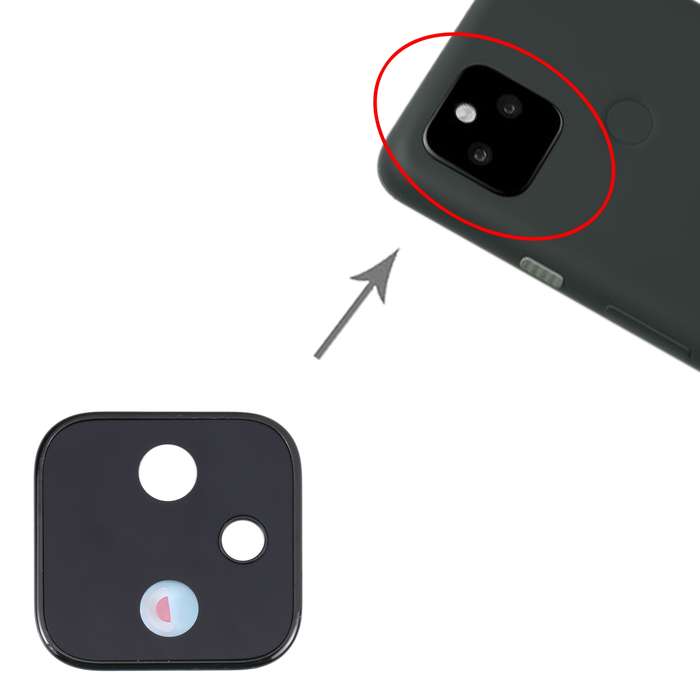 Original Camera Lens Cover for Google Pixel 5a (Black)