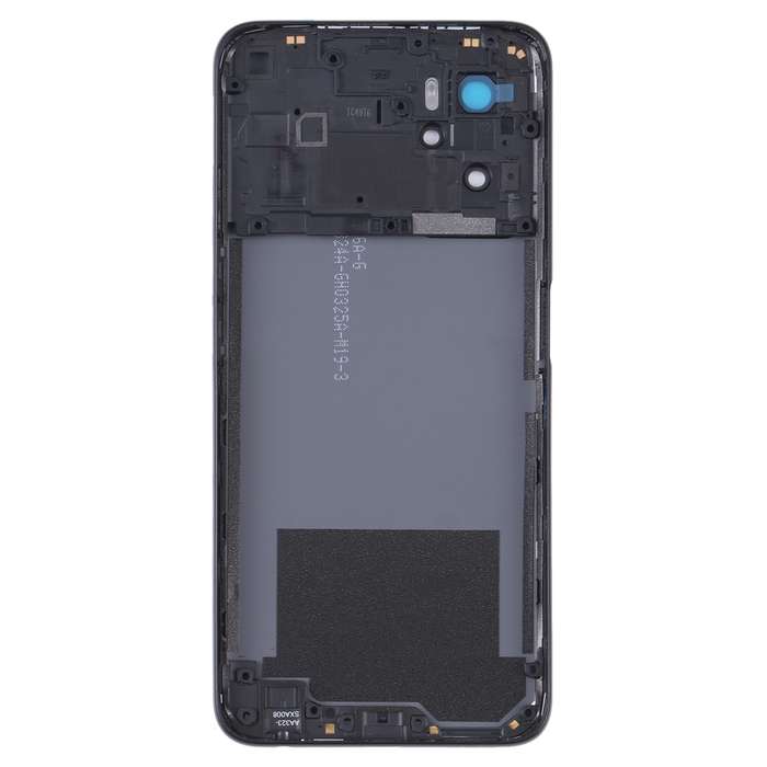 For OPPO A36/A76 Battery Back Cover with Middle Frame (Black)