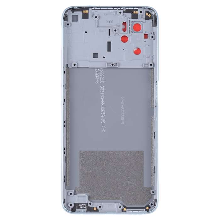 For OPPO A36/A76 Battery Back Cover with Middle Frame (Black)