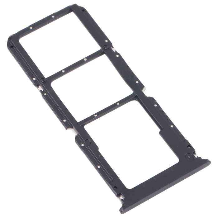 For OPPO A95 4G/Reno6 Lite SIM Card Tray + SIM Card Tray + Micro SD Card Tray (Black)