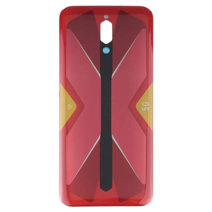 Battery Glass Back Cover for ZTE Nubia Red Magic 5G NX659J(Red)