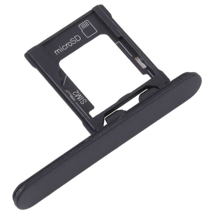 For Sony Xperia XZ1 Compact Original SIM Card Tray + Micro SD Card Tray (Silver)