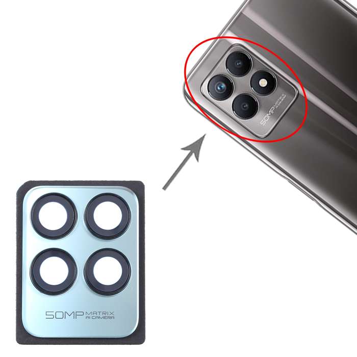 For Realme 8i Original Camera Lens Cover (Black)