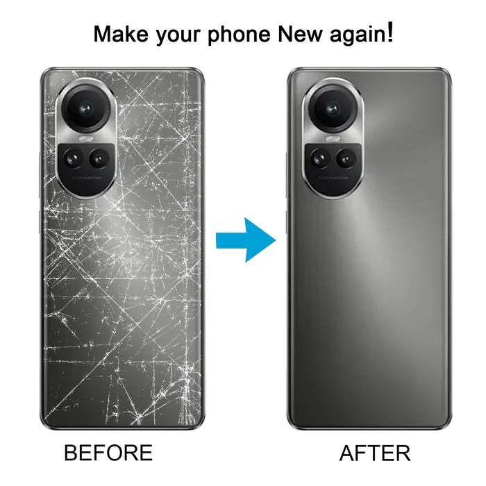 For OPPO Reno10 Pro Global Original Battery Back Cover with Camera Lens Cover(Purple)