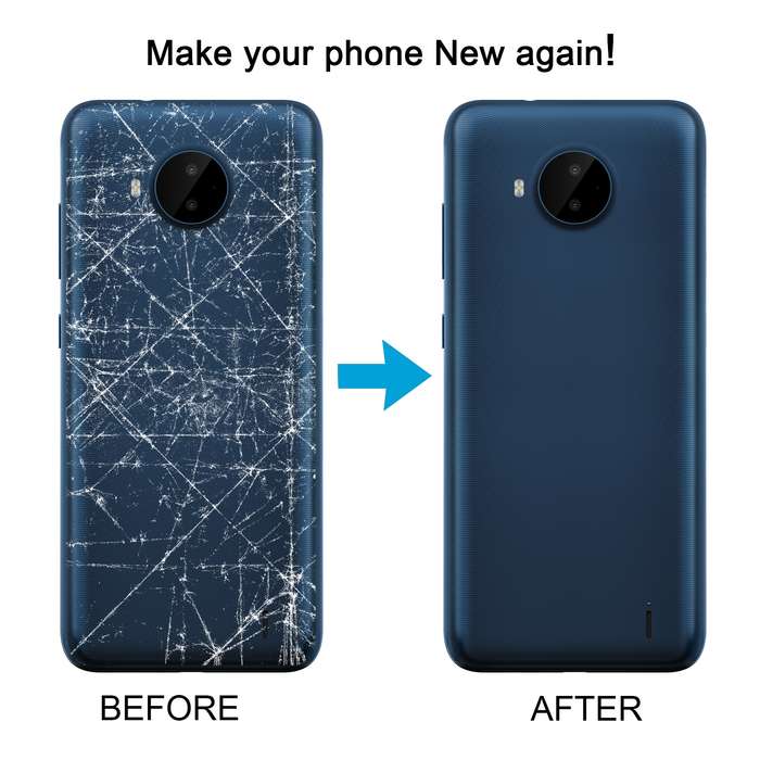 For Nokia C20 Plus Original Battery Back Cover(Blue)