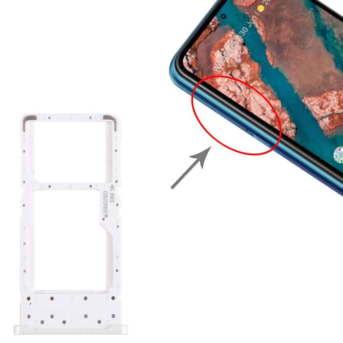 For Nokia X20 Original SIM + SIM / Micro SD Card Tray (Blue)