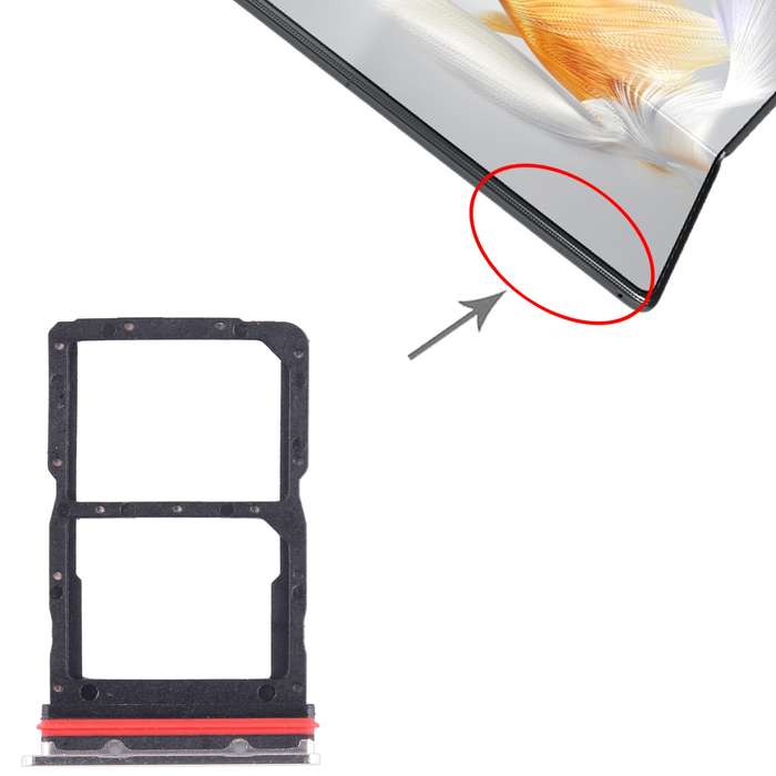 For Huawei Mate X3 SIM + SIM Card Tray (Silver)