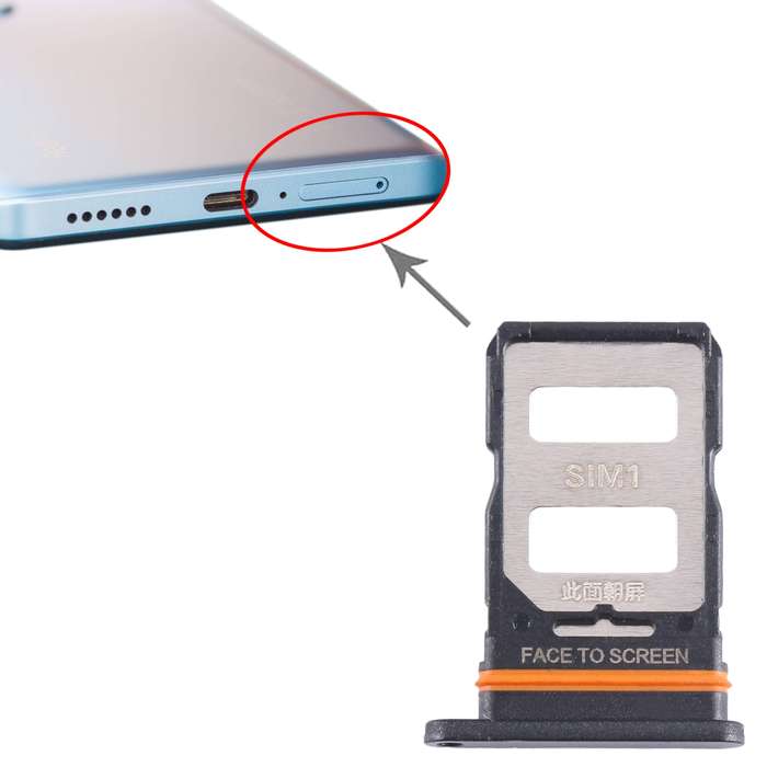 For Xiaomi Redmi Note 12 Pro+ 5G SIM Card Tray + SIM Card Tray (Blue)