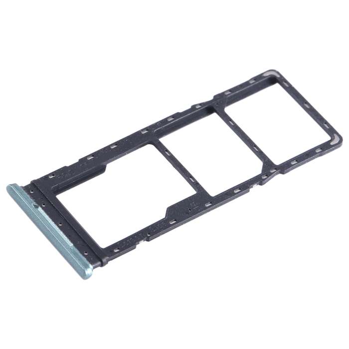 For Infinix Hot 12i X665B SIM Card Tray + SIM Card Tray + Micro SD Card Tray (Blue)