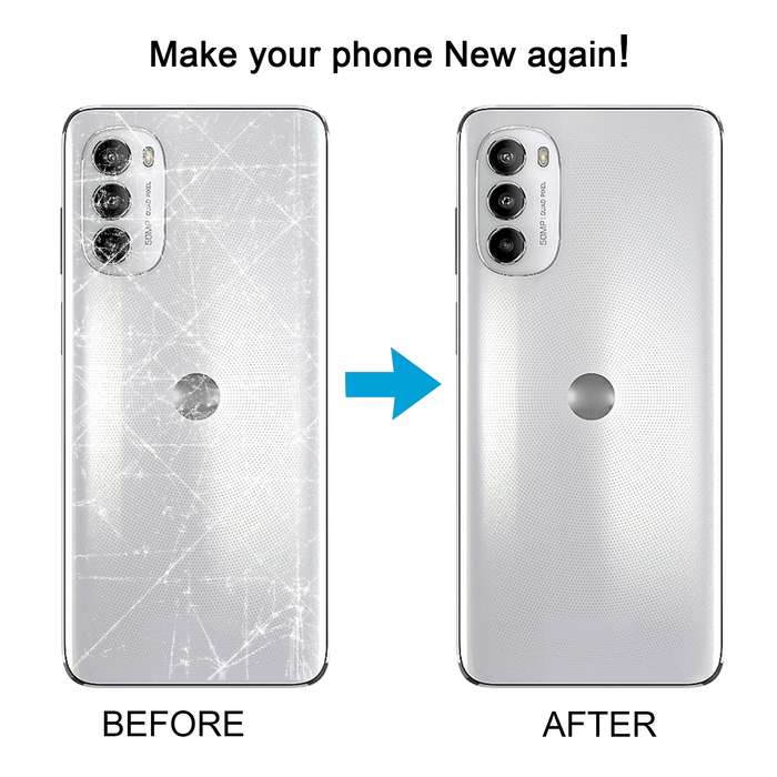 For Motorola Moto G82 Original Battery Back Cover(Black)
