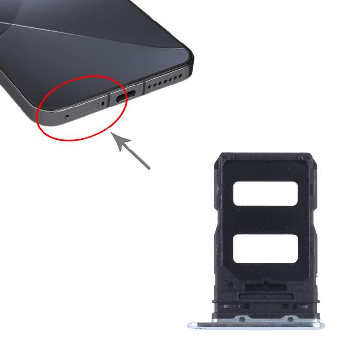 For Xiaomi 14 SIM Card Tray + SIM Card Tray (Black)
