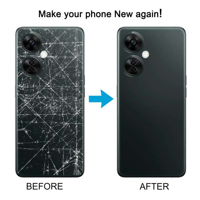 For OnePlus Nord CE 3 Lite Original Battery Back Cover with Camera Lens Cover(Black)