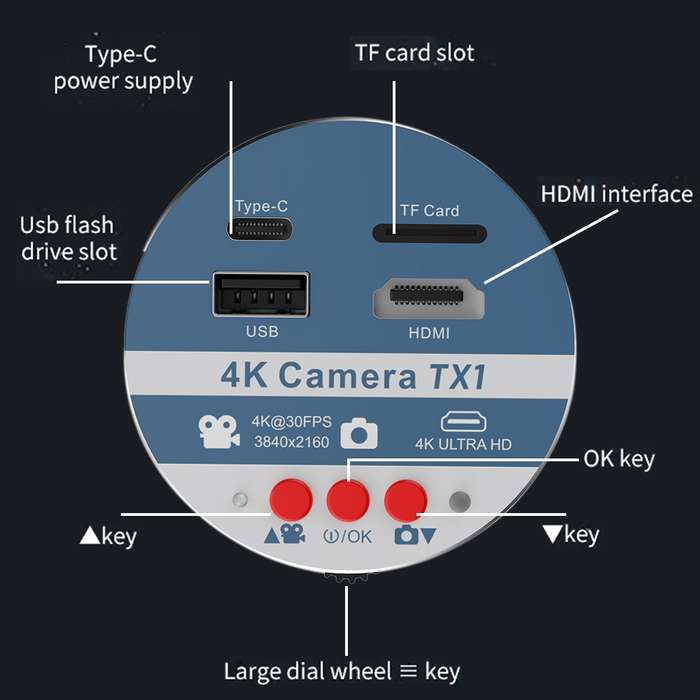 Kaisi TX1 IMX678 Sensor 55MP 4K Ultra HD Industry Microscope Camera