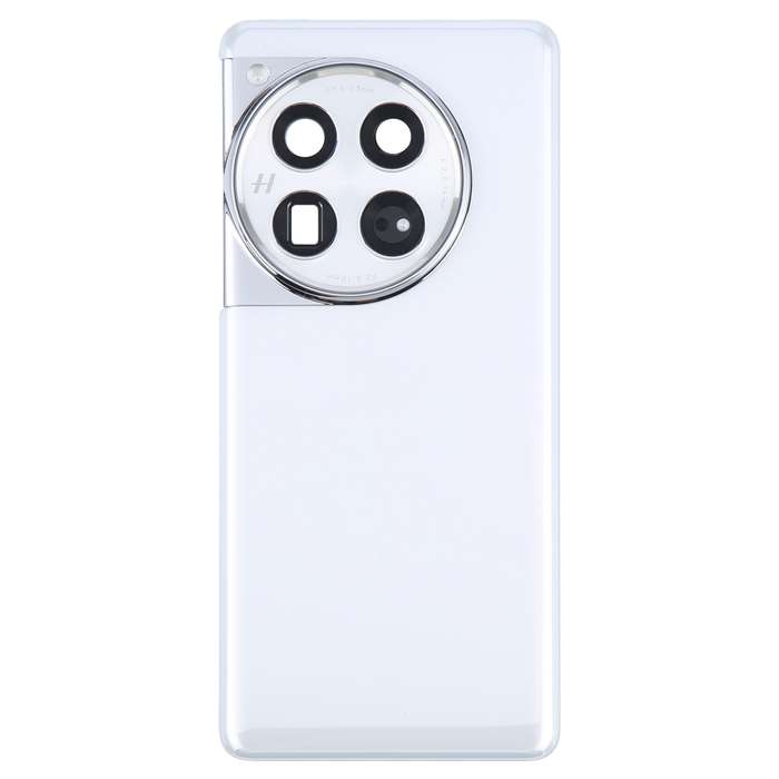 For OnePlus 12 PJD110 CPH2573 CPH2581 Original Glass Battery Back Cover with Camera Lens(White)