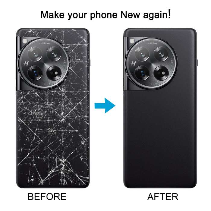 For OnePlus 12 PJD110 CPH2573 CPH2581 Original Glass Battery Back Cover with Camera Lens(White)