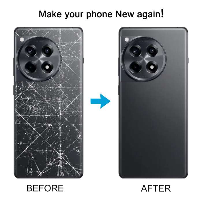 For OnePlus Ace 3 Battery Back Cover(Black)