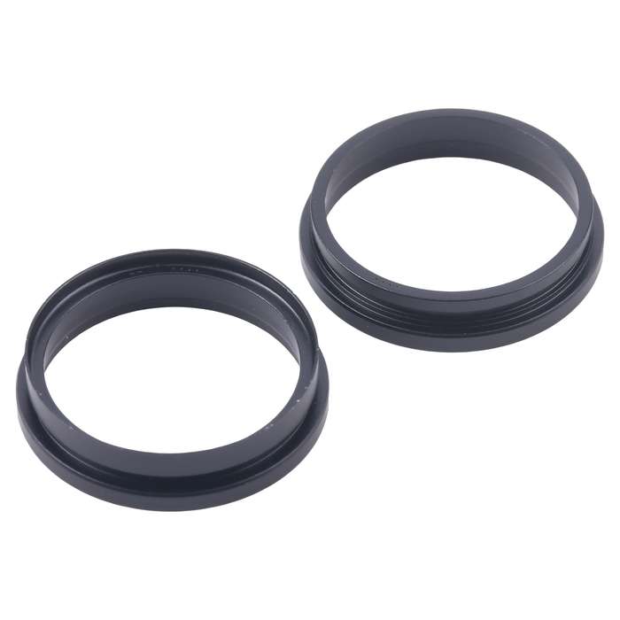 For iPhone 16 Plus 2pcs/set Rear Camera Glass Lens Metal Outside Protector Hoop Ring (Blue)