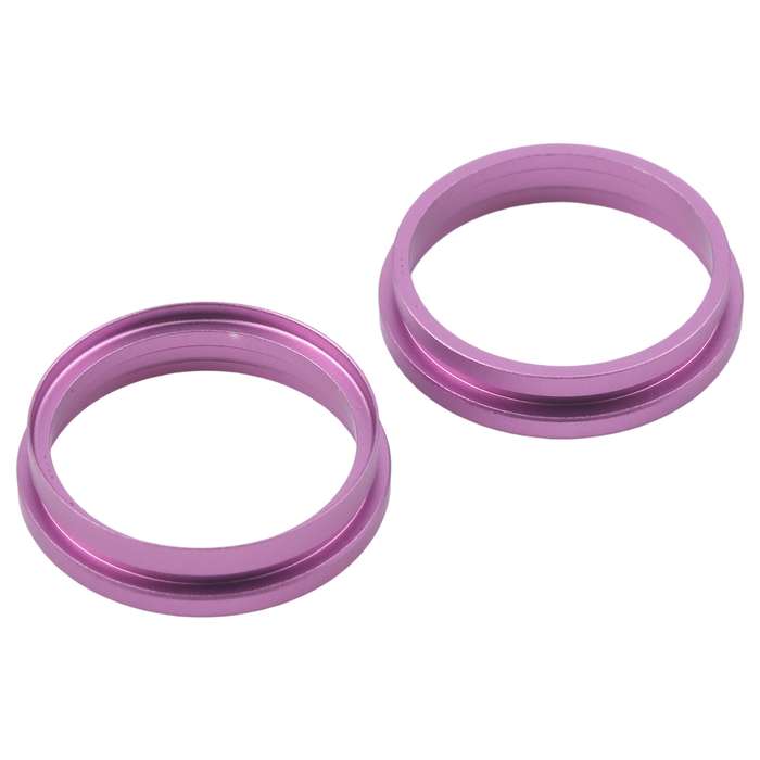 For iPhone 16 Plus 2pcs/set Rear Camera Glass Lens Metal Outside Protector Hoop Ring (Blue)