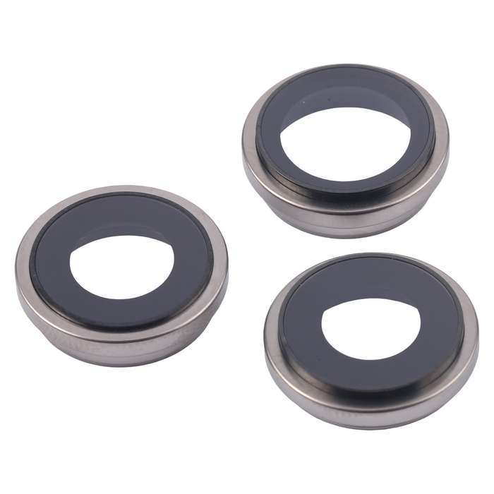 For iPhone 16 Pro 3pcs/Set Camera Lens Cover (Silver)