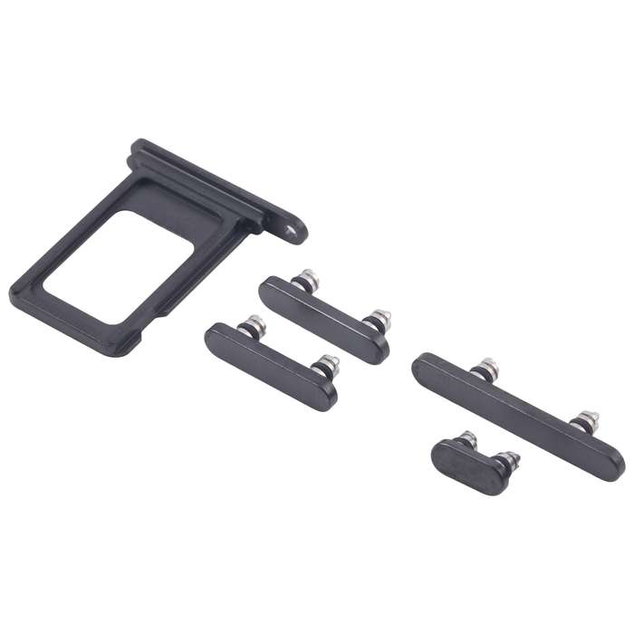 For iPhone 16 Pro Max Original SIM Card Tray + SIM Card Tray + Side Keys (Silver)