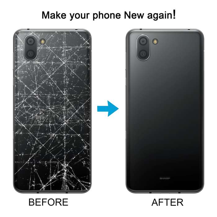 For Sharp Aquos R3 Original Battery Back Cover(Black)