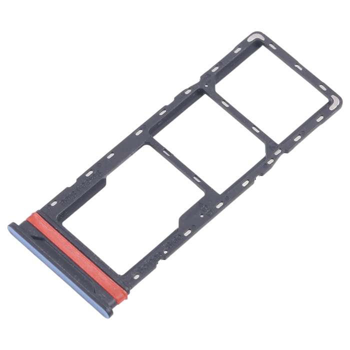 For Infinix Hot 40i X6528B 5pcs SIM Card Tray + SIM Card Tray + Micro SD Card Tray (Blue)