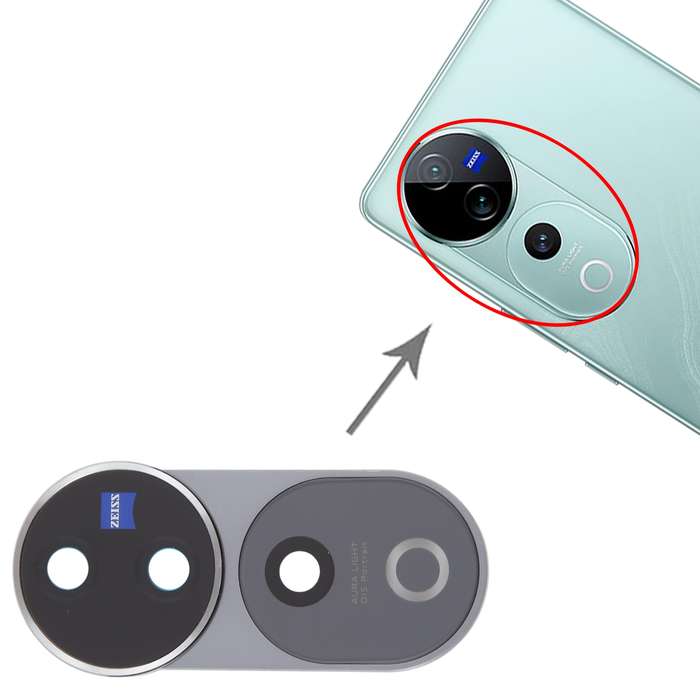 For vivo V40 Pro Original Rear Camera Lens Cover (White)