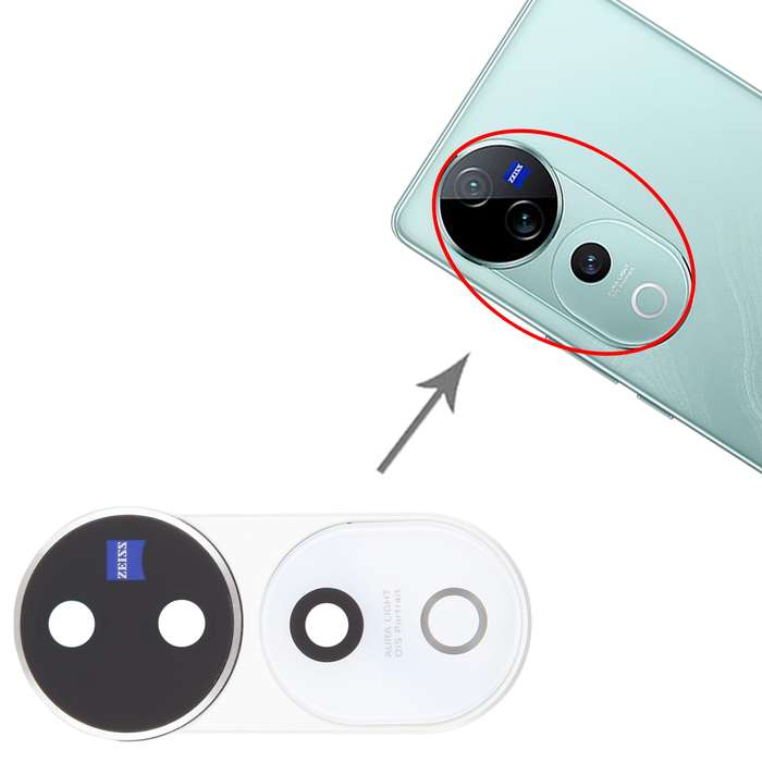 For vivo V40 Pro Original Rear Camera Lens Cover (White)