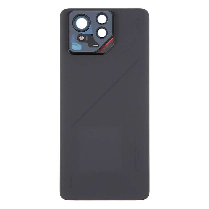 For Asus ROG Phone 9 Pro 5G Original Glass Battery Back Cover with Camera Frame(Matte Black)