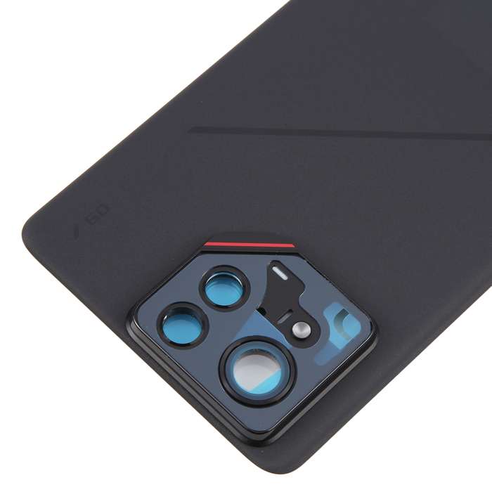 For Asus ROG Phone 9 Pro 5G Original Glass Battery Back Cover with Camera Frame(Matte Black)