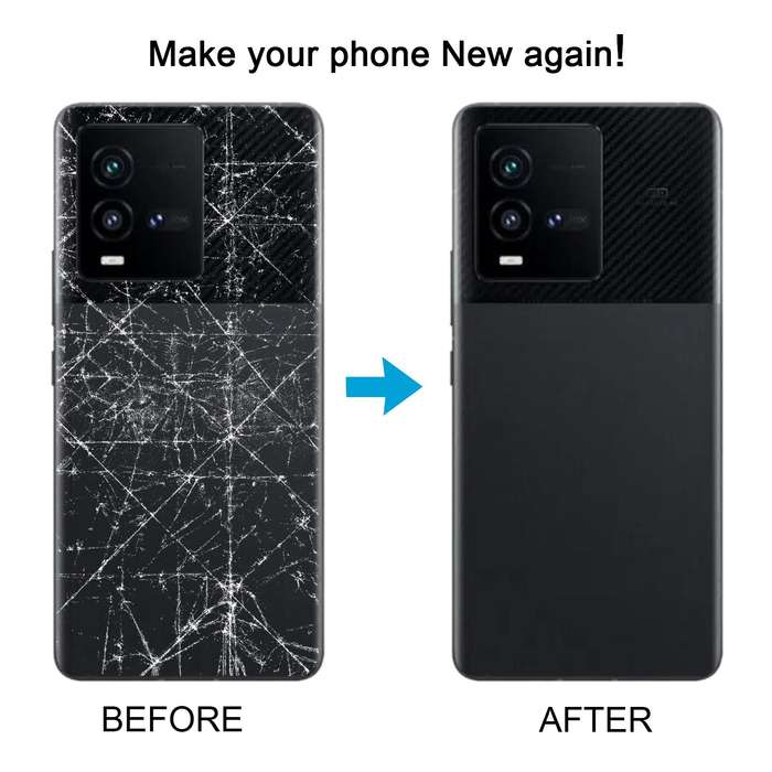 For vivo iQOO 10 OEM Battery Back Cover(White)