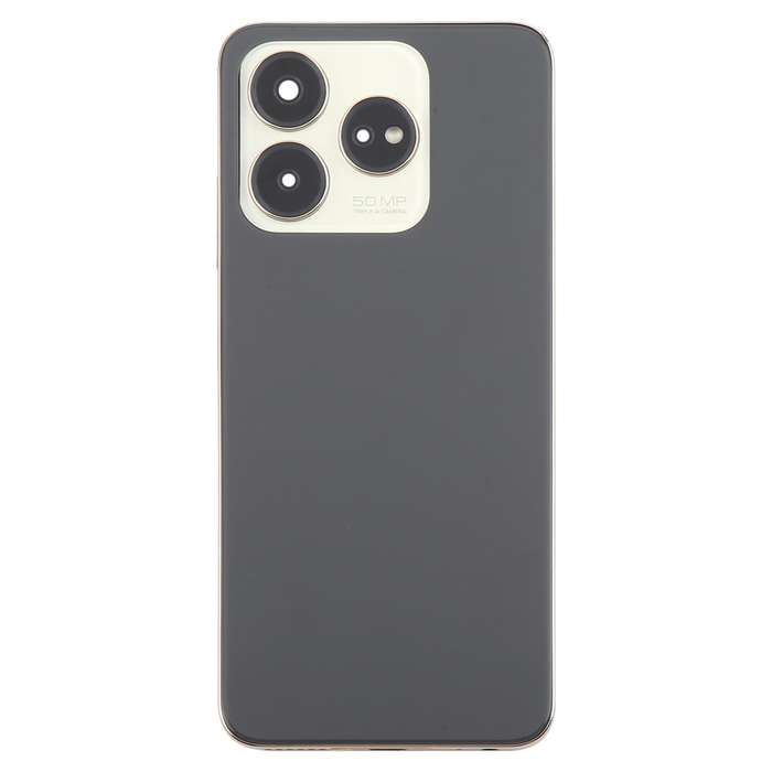 For ZTE Axon 60 / V60 Z2356 Glass Battery Back Cover with Middle Frame / Camera Lens Cover(Black)
