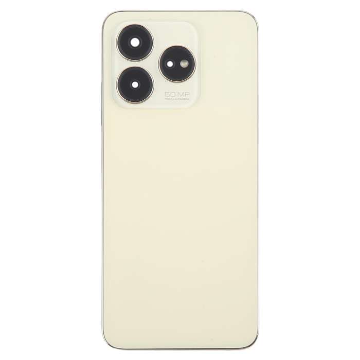 For ZTE Axon 60 / V60 Z2356 Glass Battery Back Cover with Middle Frame / Camera Lens Cover(Black)