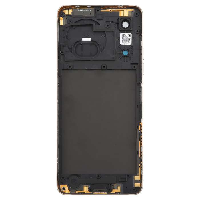 For ZTE nubia Music Z2353 Glass Battery Back Cover with Middle Frame / Camera Lens Cover(Yellow)
