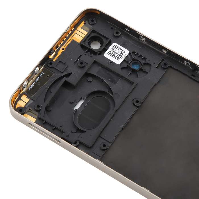 For ZTE nubia Music Z2353 Glass Battery Back Cover with Middle Frame / Camera Lens Cover(Yellow)