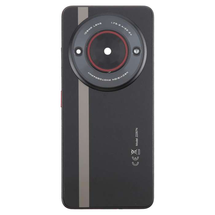 For ZTE nubia Focus Glass Battery Back Cover with Middle Frame / Camera Lens Cover(Black)