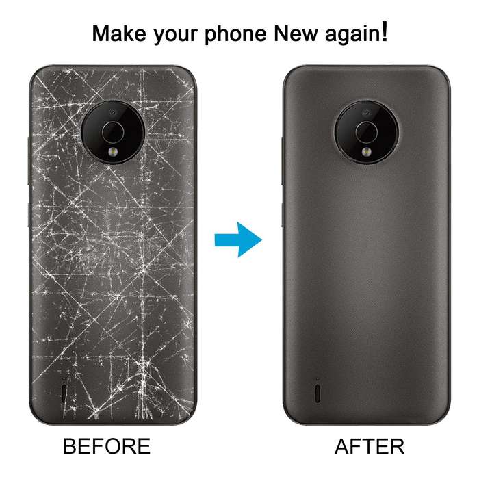 For Nokia C200 Original Battery Back Cover(Black)