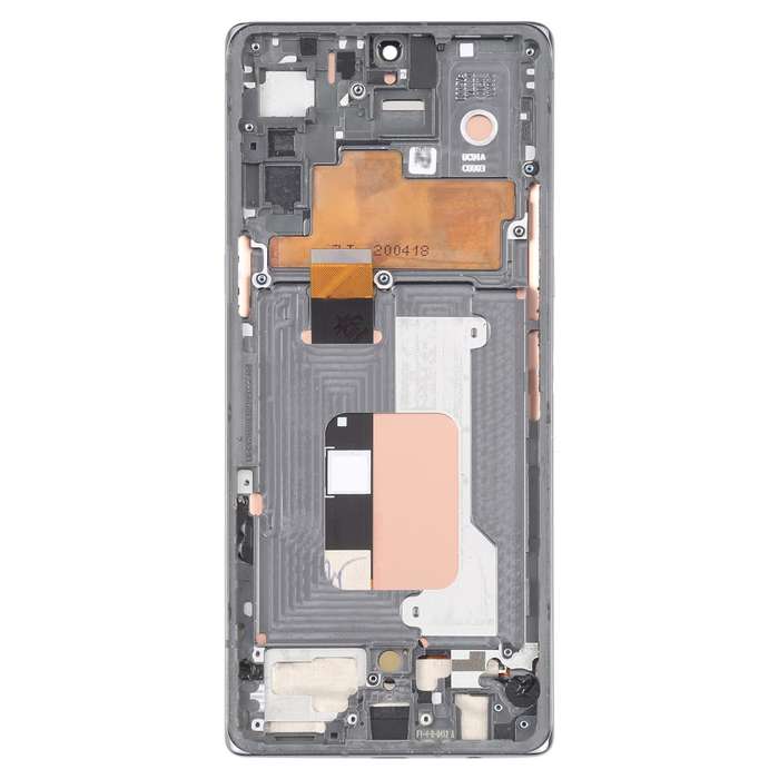 For LG Velvet 5G US Version Original LCD Screen Digitizer Full Assembly with Frame (Silver)