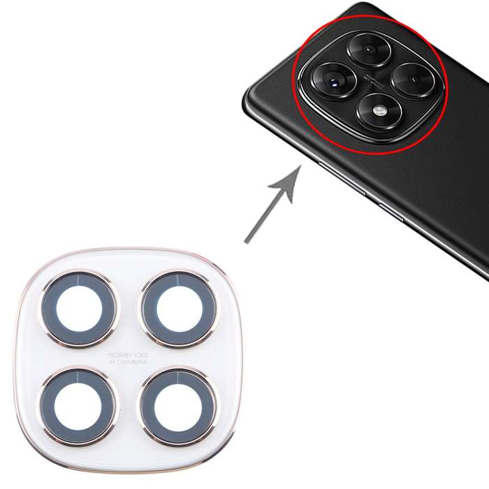 For Xiaomi Redmi Note 14 Pro 4G Original Rear Camera Lens Cover (Black)