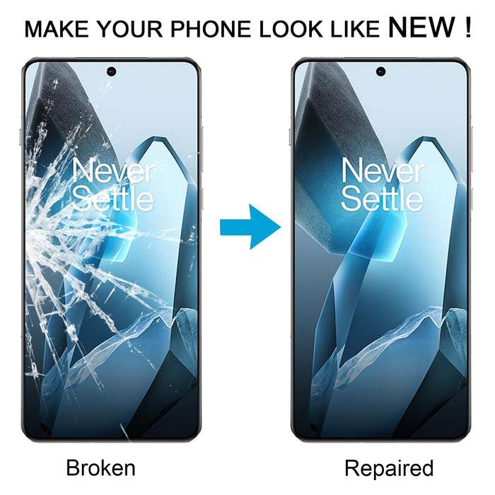 For OnePlus 13 CPH2655 CPH2653 PJZ110 Front Screen Outer Glass Lens with OCA Optically Clear Adhesiv