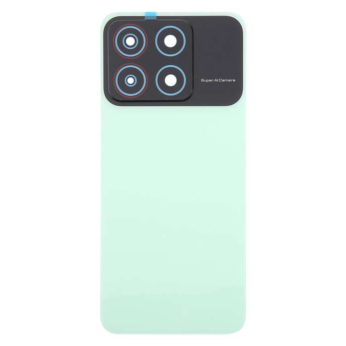 For ZTE Blade A35 Z2453 Plastic Back Cover with Camera Lens Cover(Black)